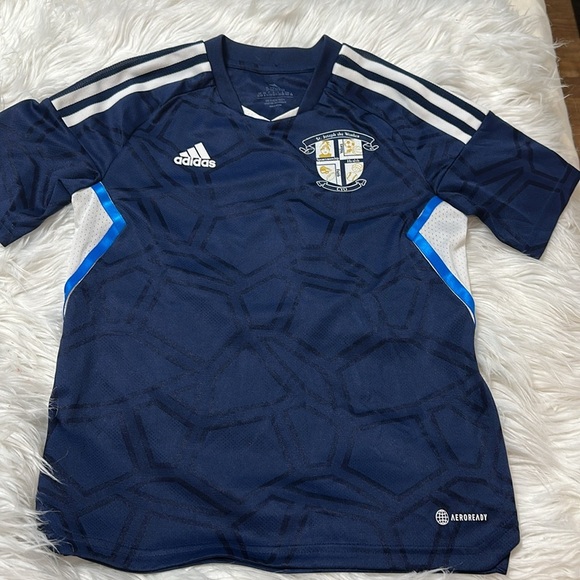 Adidas Condivo 22 Match Day Jersey Royal, Dark Navy Blue Youth  Sz.M 11-12Y - Picture 8 of 8